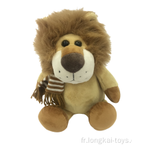 Peluche lion porter écharpe